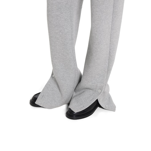 Cotton jersey leisure trousers with Web 