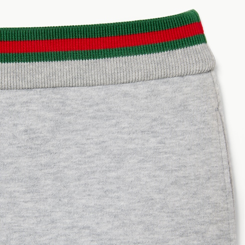 Gonna in jersey di cotone con Web 