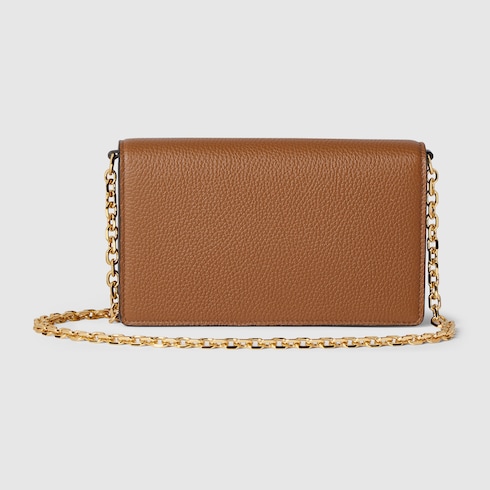 Gucci半马衔扣链带钱包