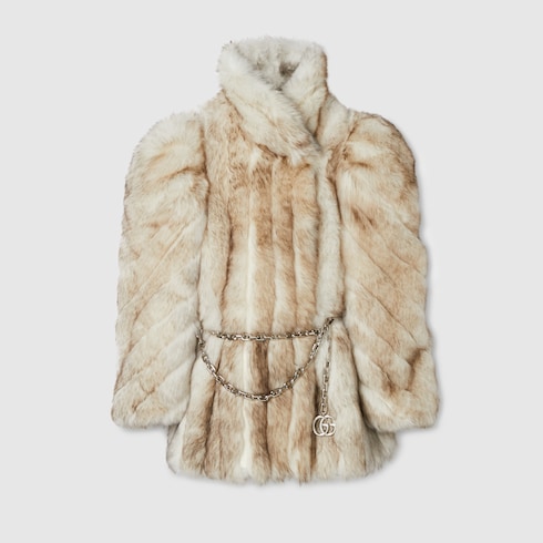 Cappotto lungo liscio in montone