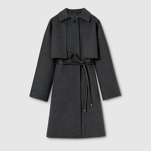 Cappotto in lana e seta