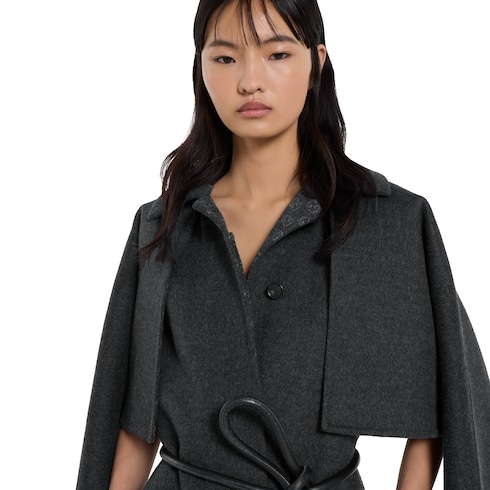 Silk wool coat