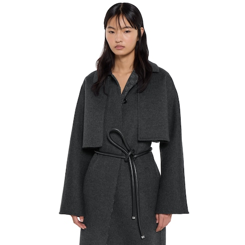 Silk wool coat