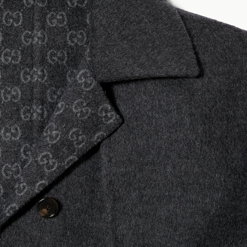 Manteau en laine et soie