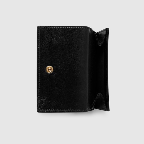 Portefeuille à double rabat Gucci Horsebit Web petit format