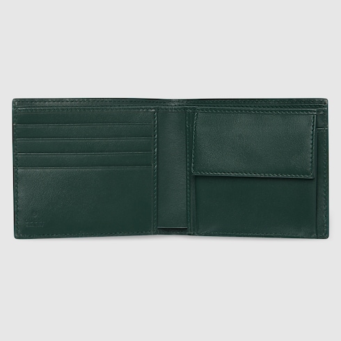 Green interior GG coin wallet
