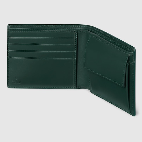 Green interior GG coin wallet