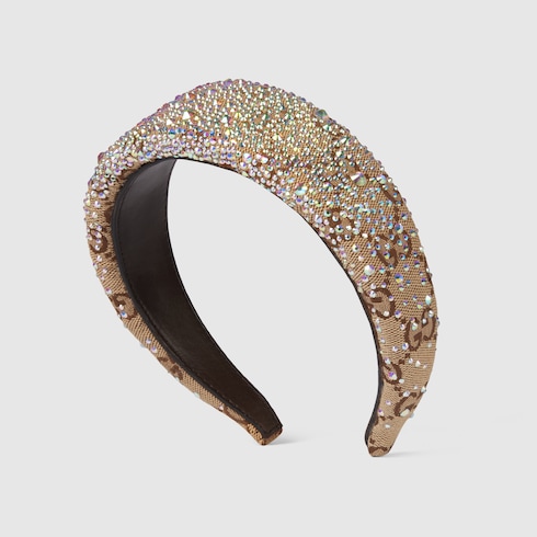 Diadema de lona GG con cristales