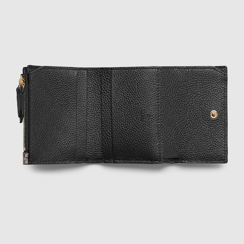 Bi-colour GG Marmont medium wallet