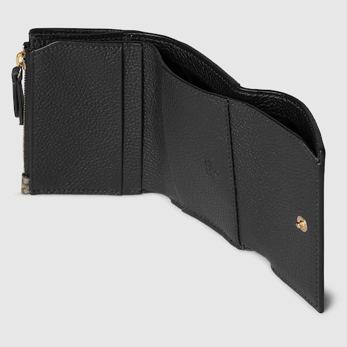 Bi-colour GG Marmont medium wallet