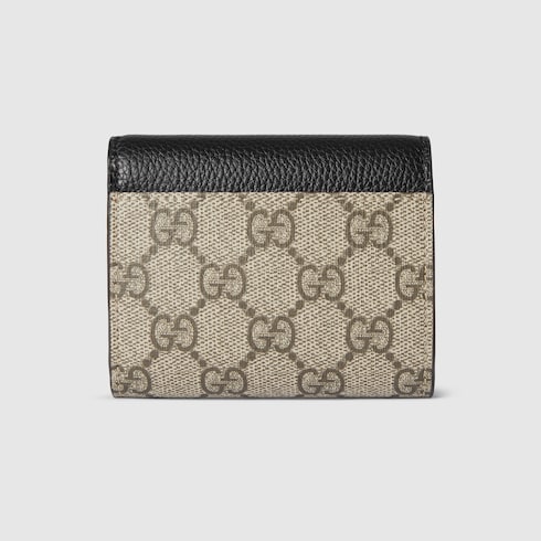 Bi-colour GG Marmont medium wallet