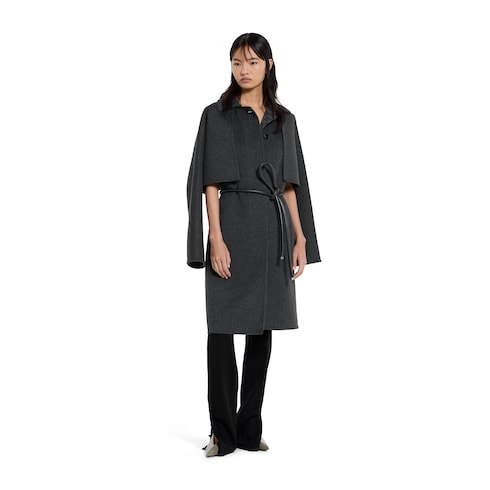 Manteau en laine et soie