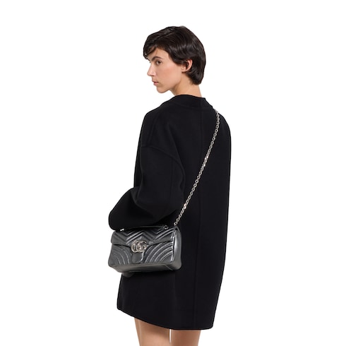 Mittelgroße GG Marmont Schultertasche