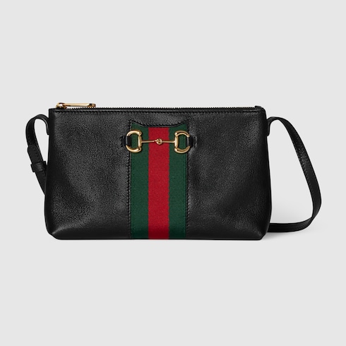 Sac à épaule Gucci Horsebit Web petite taille