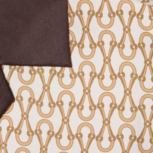 Camicia bowling in twill di seta con stampa