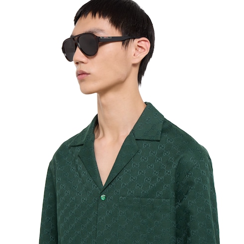 Chemise en toile GG