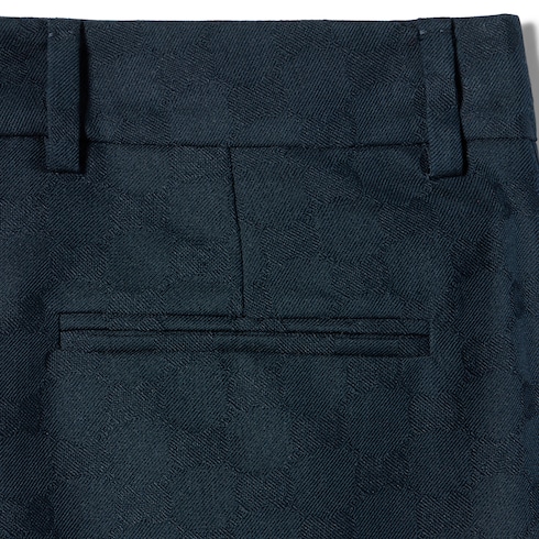 Pantalones de gabardina de algodón con GG