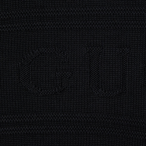 Knit cotton wool sweater with intarsia