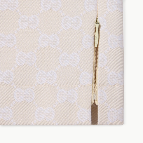 Jupe en gabardine de coton GG