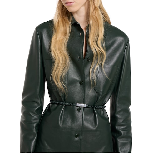 Shiny leather jacket