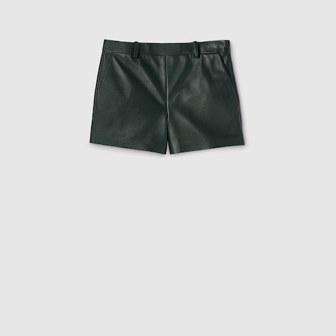 Shiny leather shorts