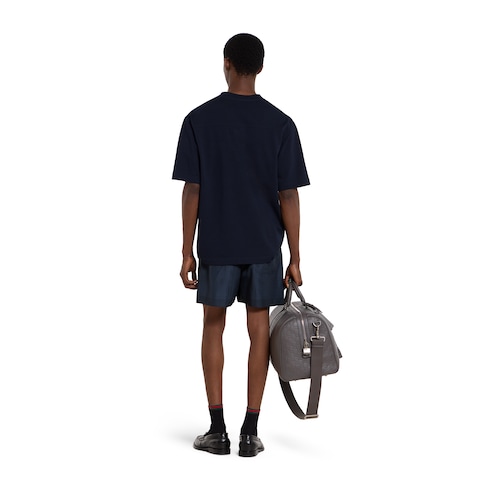 Badeshorts aus technischem Popeline mit Print