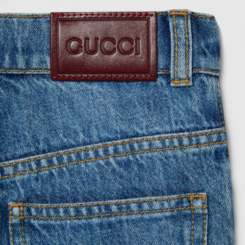 Pantalon pour enfant en denim délavé