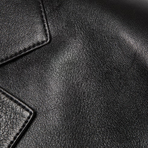 Veste en cuir nappa souple