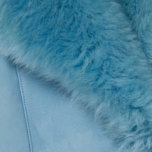 Mantel aus weichem Langhaar-Shearling