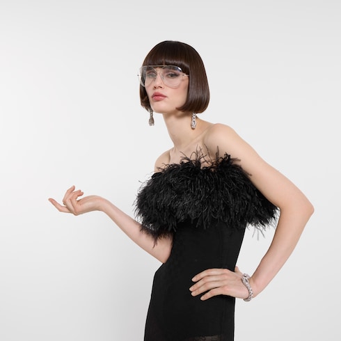 Langes Kleid aus GG Spitze