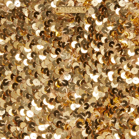 Combinaison en tissu élastique avec sequins brodés