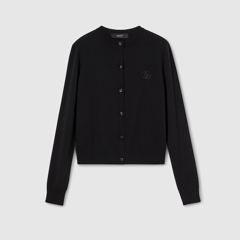 Cardigan aus Wollstrick mit Stickerei