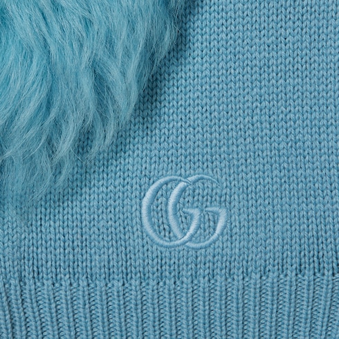 Knit wool cashmere cardigan