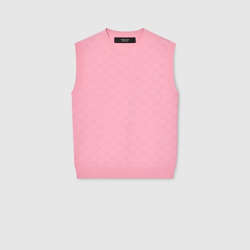 Gilet in tessuto pregiato GG jacquard