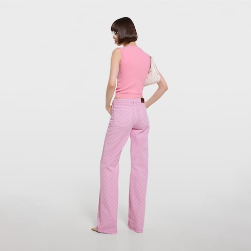 Chaleco de jacquard de tejido fino con GG