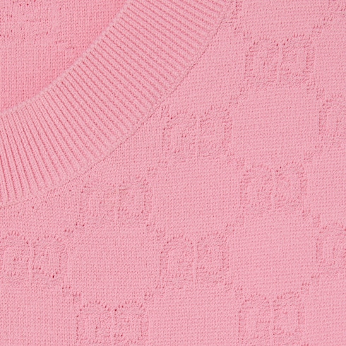 Chaleco de tela jacquard fina con GG