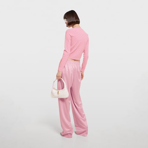 Cardigan in tessuto fine GG jacquard