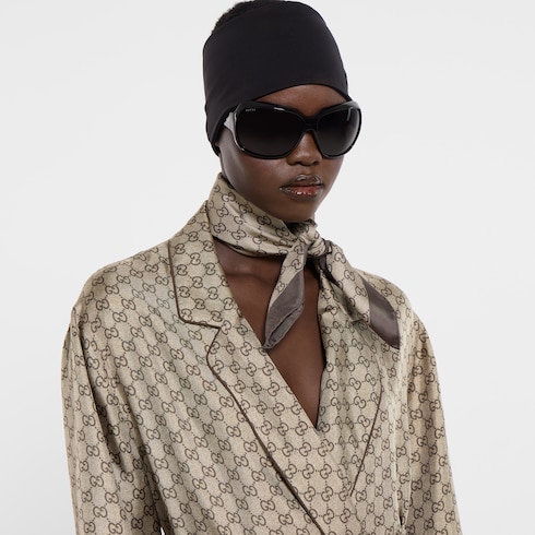 Printed silk twill carré