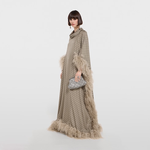 Mittelgroße Abend-Henkeltasche mit Kristallen