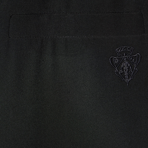 Pantalon en crêpe de Chine en soie