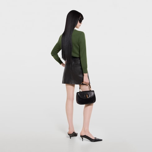 Knit wool cashmere cardigan with Web