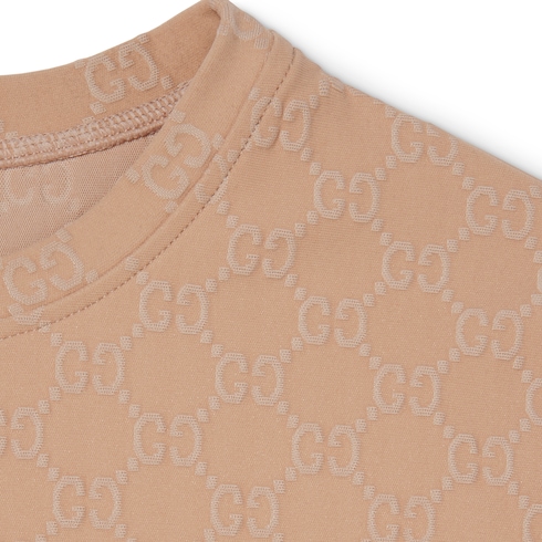 T-shirt en jacquard GG en jersey