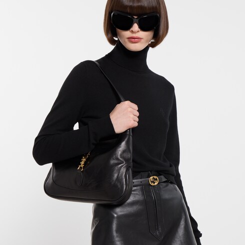 Ceinture fine avec boucle à détail GG enlacés