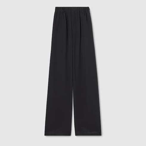 Pantalon en crêpe de Chine en soie