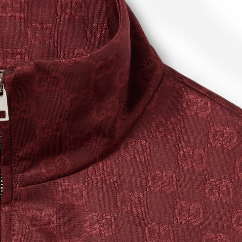 Jacke aus GG Jersey-Jacquard mit Reißverschluss