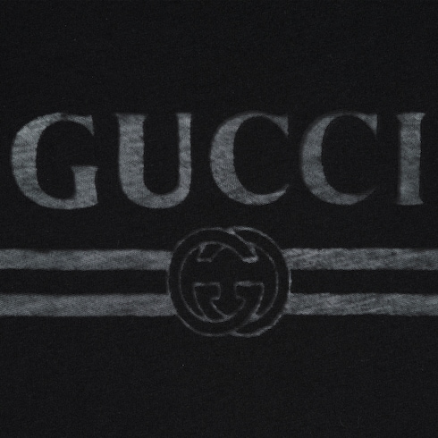 T-shirt in jersey di cotone con dettaglio devoré