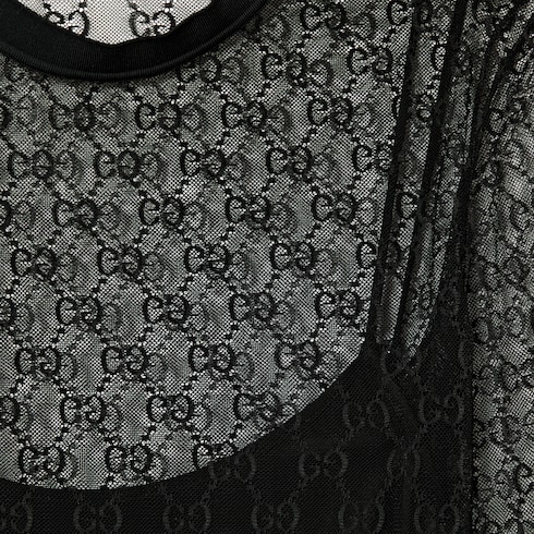 GG stretch lace T-shirt