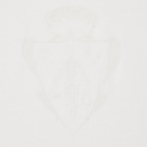 Camiseta de algodón con insignia Gucci 