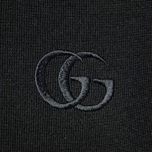 Polo in seta e cashmere con ricamo