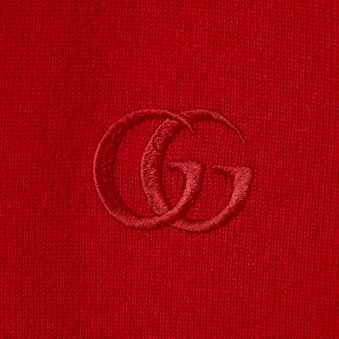 เสื้อโปโลเชิ้ต Knit wool polo shirt with embroidery